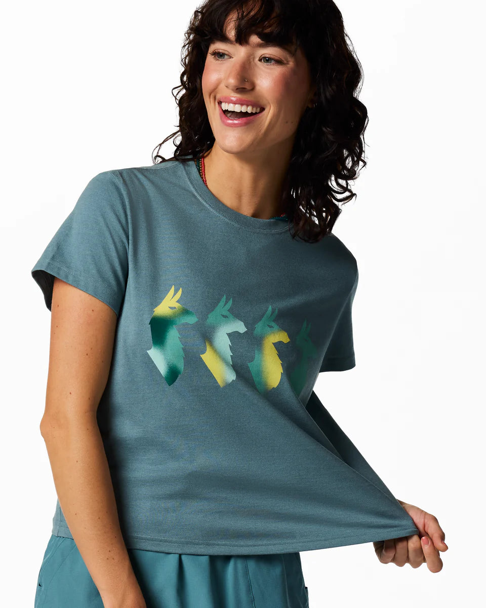 Koszulka Damska Cuatro Bitmap T-Shirt, Everglade