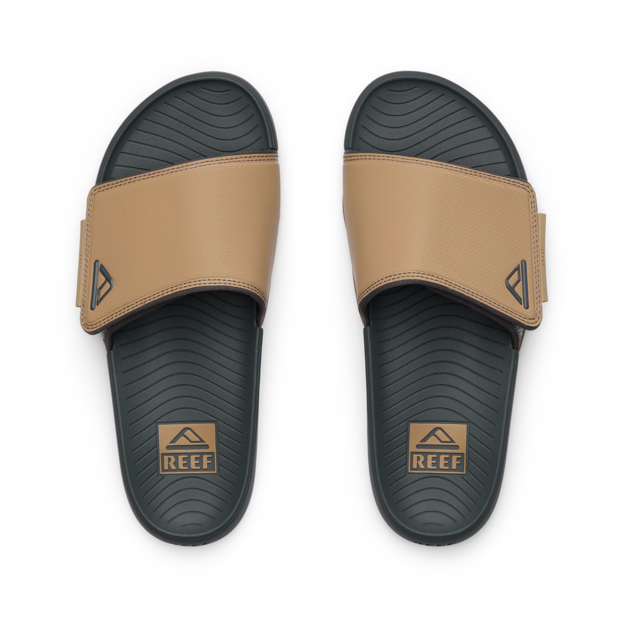 Klapki Męskie Phantom Slab, Black/Tan