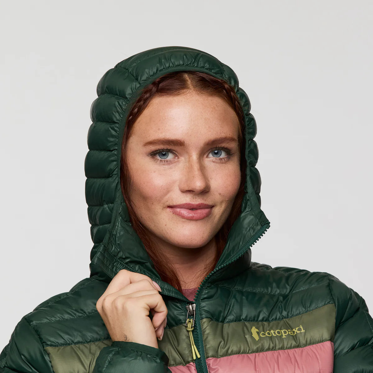 Kurtka Damska Fuego Down Hooded Jacket, Cargo Stripes