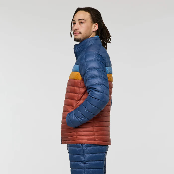 Kurtka Męska Fuego Down Jacket,  Deep Sea and Nutmeg