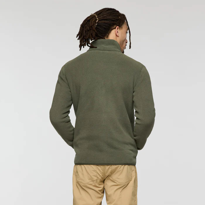 Męski Polar Teca Fleece Full-Zip Jacket,  Canteen