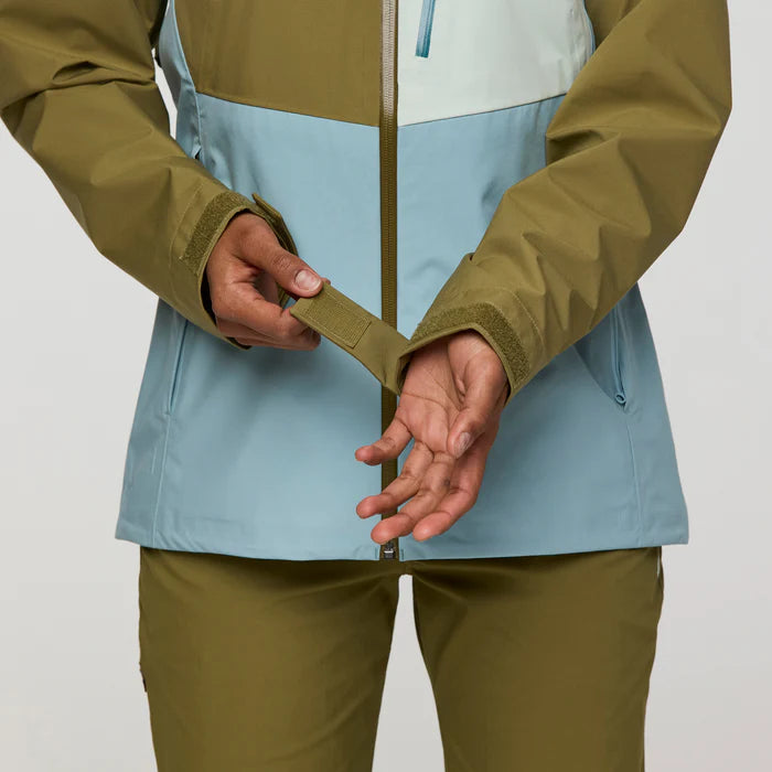 Kurtka Damska Impermeo 3L Hooded Shell Jacket, Moss And Sea Spray