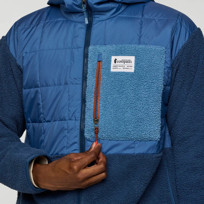 Polar Męski Trico Hybrid Hooded Jacket, Deep Sea