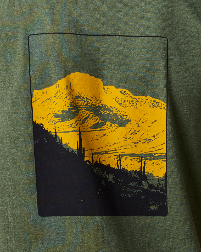 T-Shirt Męski Down The River T-Shirt, Fatigue