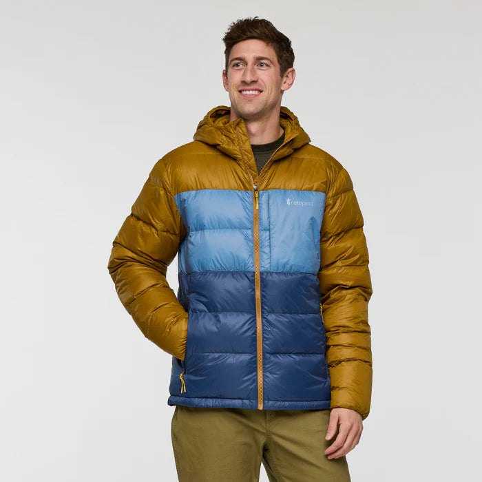 Kurtka Męska Fuego Max Down Hooded Jacket, Bronze and Deep Sea
