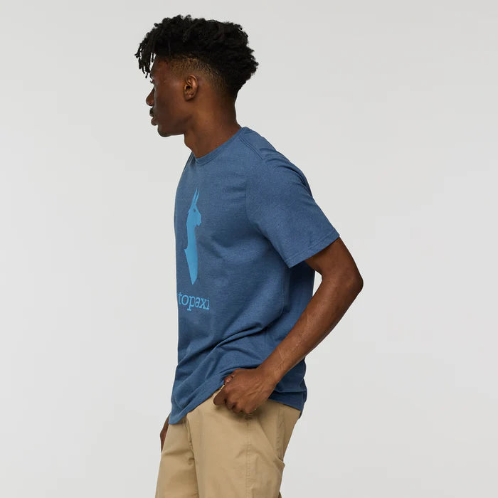 T-Shirt Męski Cotopaxi Llama, Deep Sea