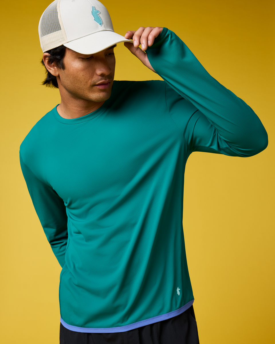 Longsleeve Męski Sombra Long-Sleeve Sun Shirt, Malachite
