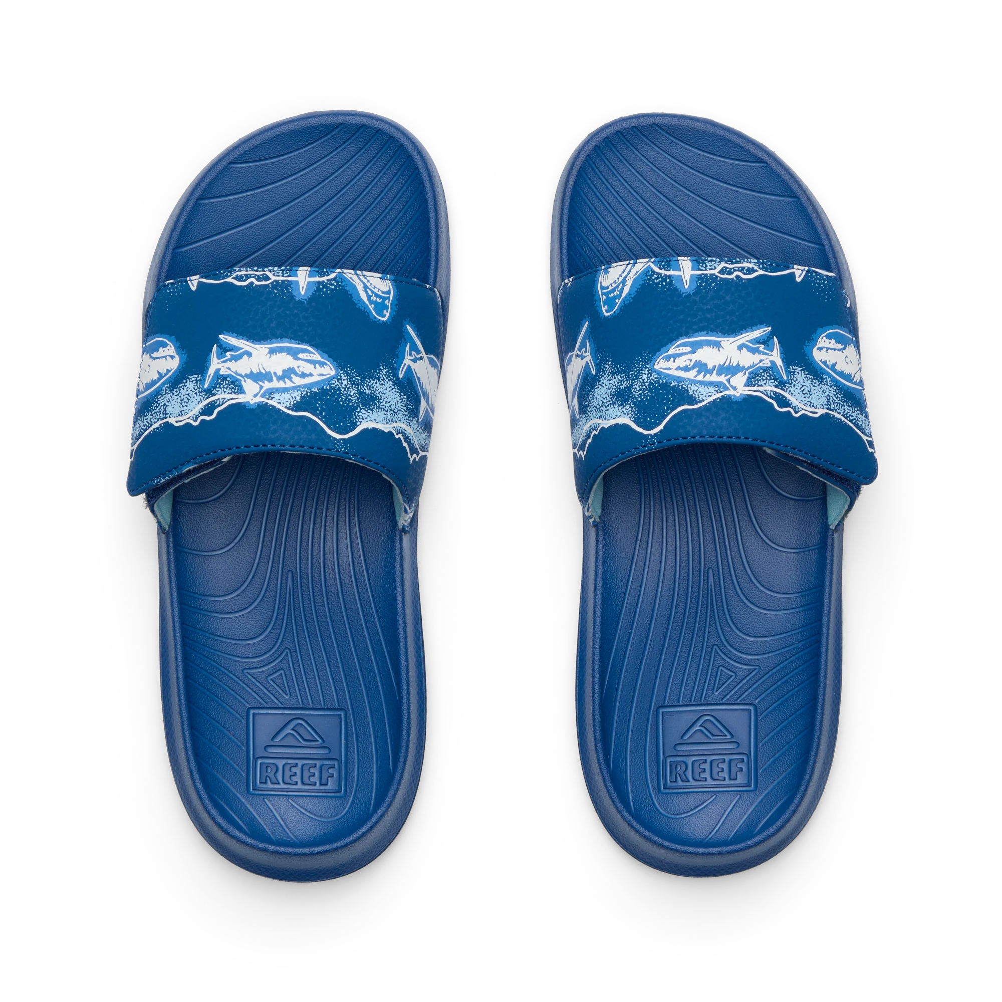Klapki Chłopięce Kids Salty Slide, Royal Sharks
