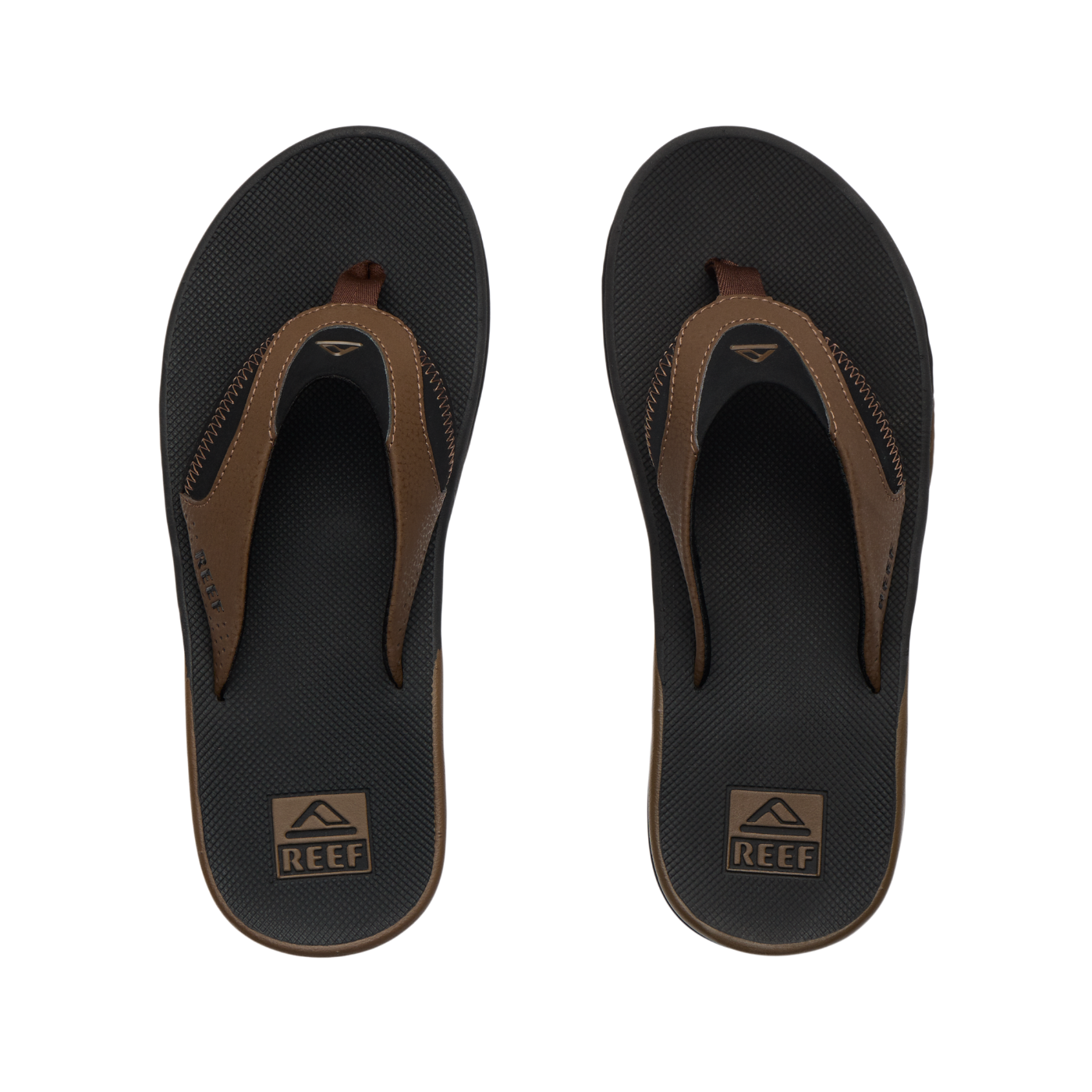 Klapki Męskie Fanning, Black and Tan