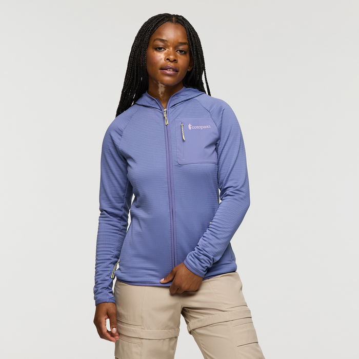 Bluza Damska Otero Fleece Full-Zip Hooded Jacket, Blue Smoke