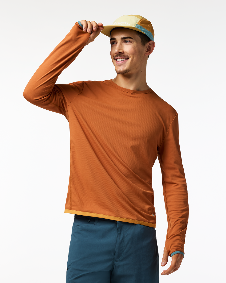 Longsleeve Męski Sombra Long-Sleeve Sun Shirt, Whiskey