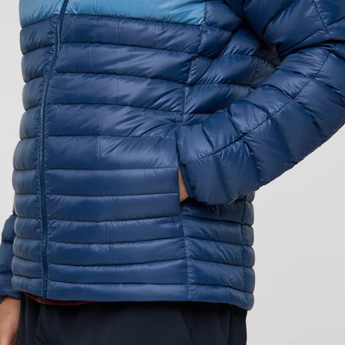 Kurtka Męska Fuego Down Hooded Jacket, Deep Sea Stripes