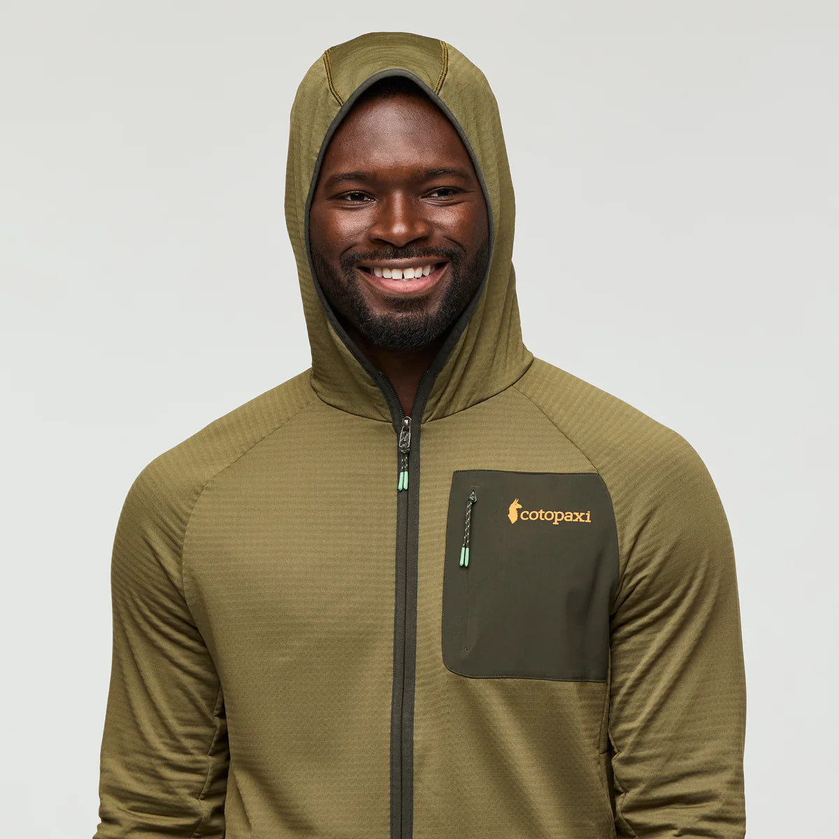 Bluza Męska Otero Fleece Full-Zip Hooded Jacket, Live Oak