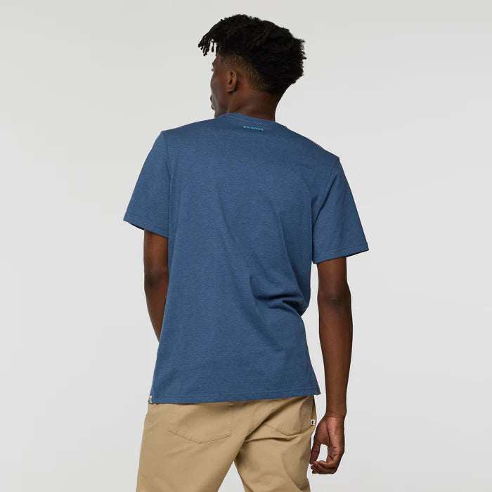 T-Shirt Męski Cotopaxi Llama, Deep Sea