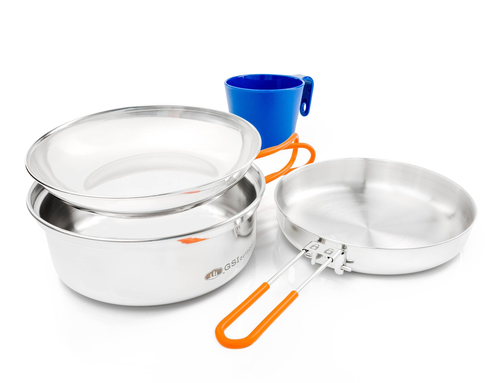 Zestaw naczyń GSI Glacier Stainless 1 Person Mess Kit