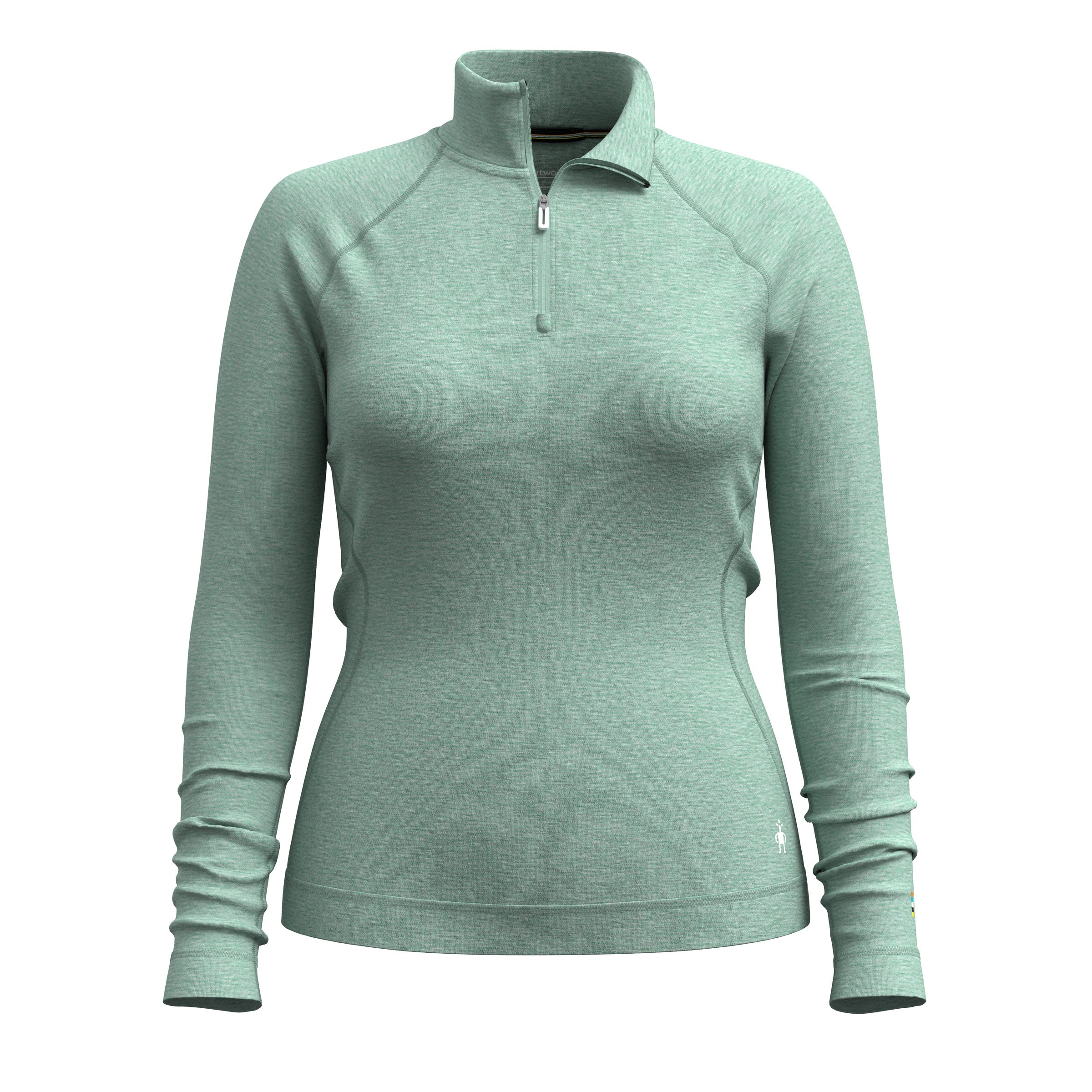 Bluza termoaktywna Damska Smartwool W'S Classic Thermal Merino Base Layer 1/4 Zip Boxed, N67 | arctic green heather