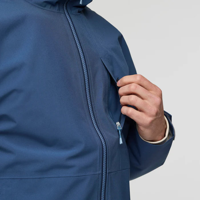 Kurtka Męska Przeciwdeszczowa Cielo Rain Jacket, Deep Sea