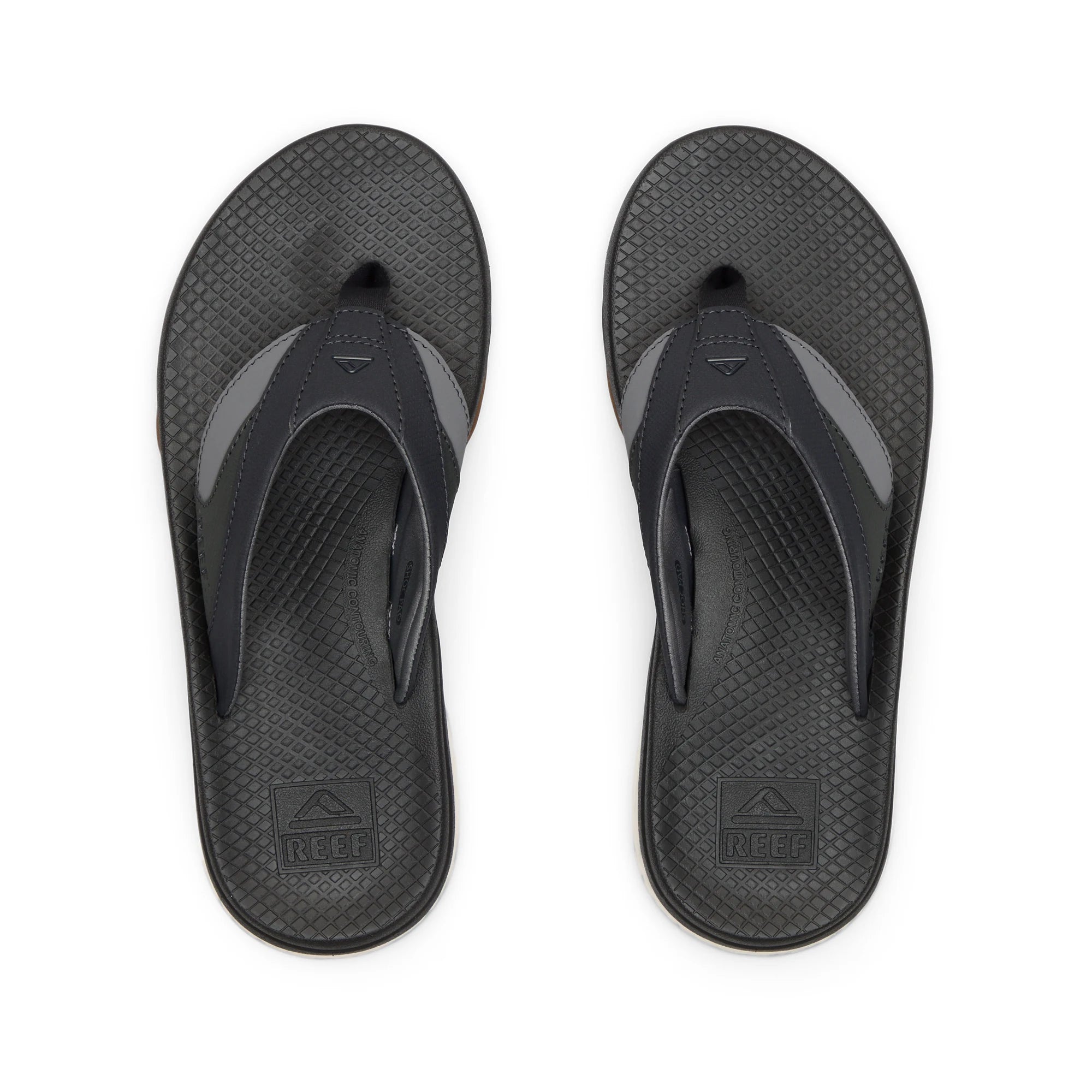 Klapki Męskie Fanning +, Black/Gum