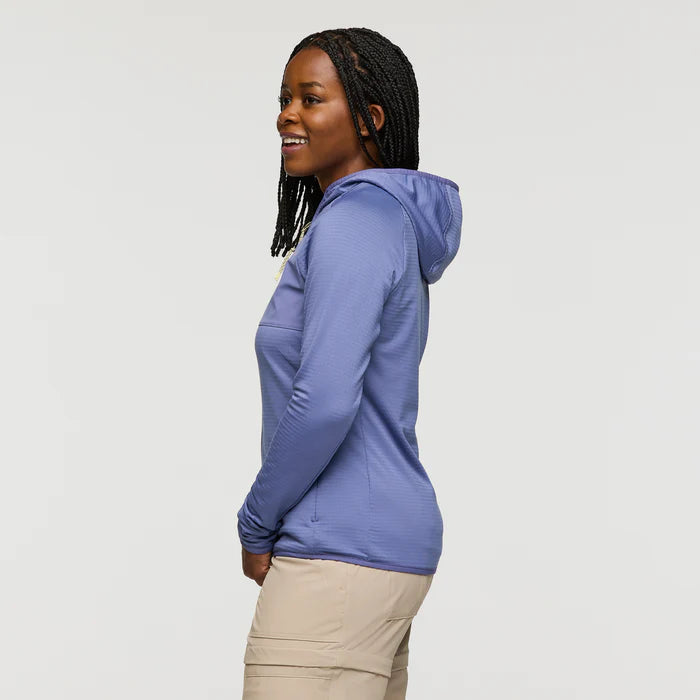 Bluza Damska Otero Fleece Full-Zip Hooded Jacket, Blue Smoke