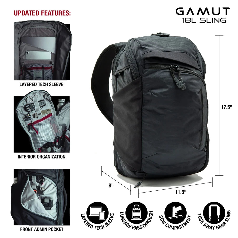 Vertx, plecak Gamut 18l Sling EDC/CCW Long Walks Pack X, granatowy