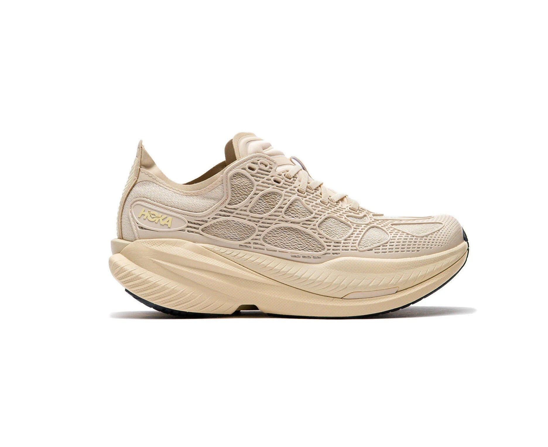 Hoka, Buty do biegania MACH X CAGED, kremowe