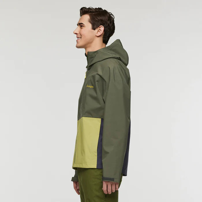 Kurtka Męska Przeciwdeszczowa Cielo Rain Jacket, Fatigue and Lemongrass