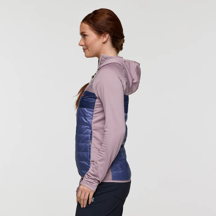 Bluza Damska Capa Hybrid Insulated Hooded Jacket, Quartz and Blue Smoke