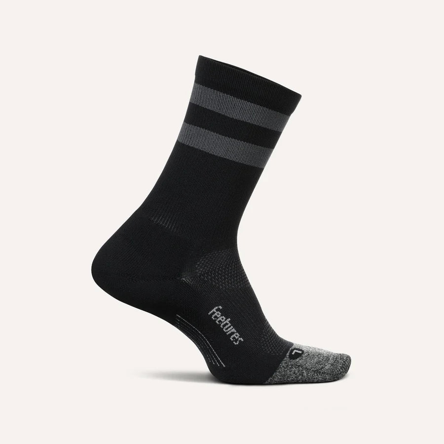 Feetures Skarpety Elite Light Cushion Mini Crew, Black High Top Stripe