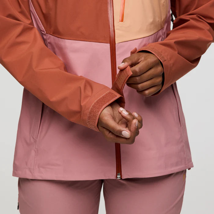 Kurtka Damska Impermeo 3L Hooded Shell Jacket, Faded Brick And Rose