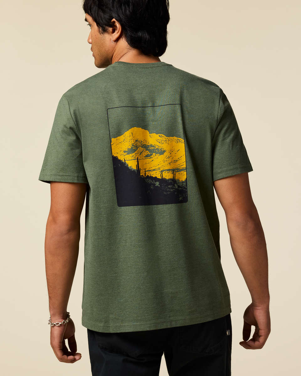 T-Shirt Męski Down The River T-Shirt, Fatigue
