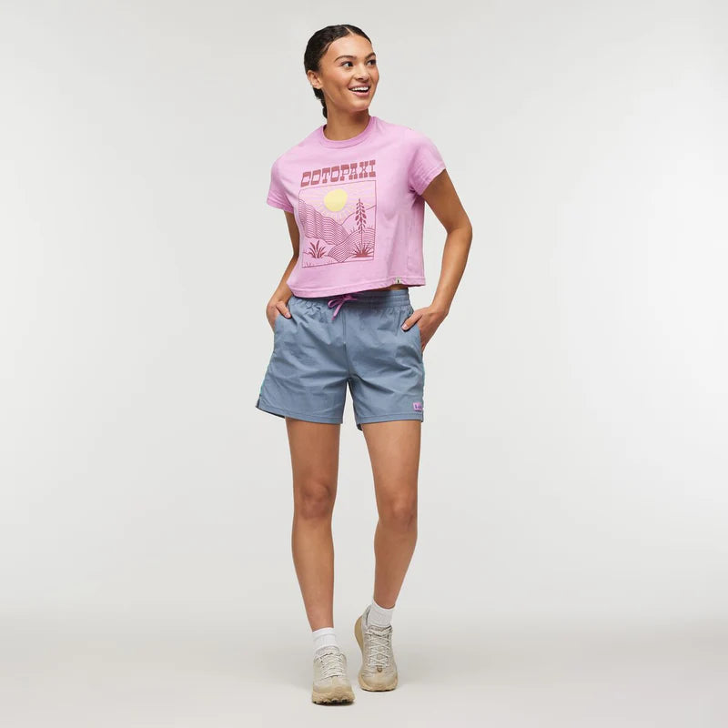 Koszulka damska Western Hills Crop T-Shirt, Orchid Bloom