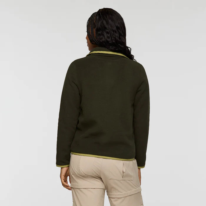 Damski Polar Teca Fleece Pullover,  Deep Dark Woods