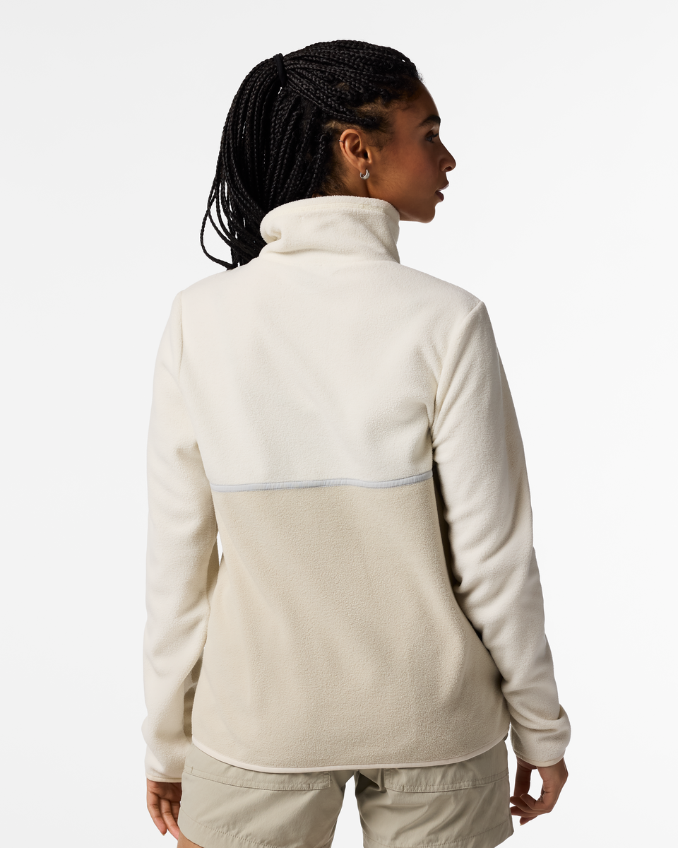 Polar Damski Amado Fleece Pullover, Chalk and Mineral