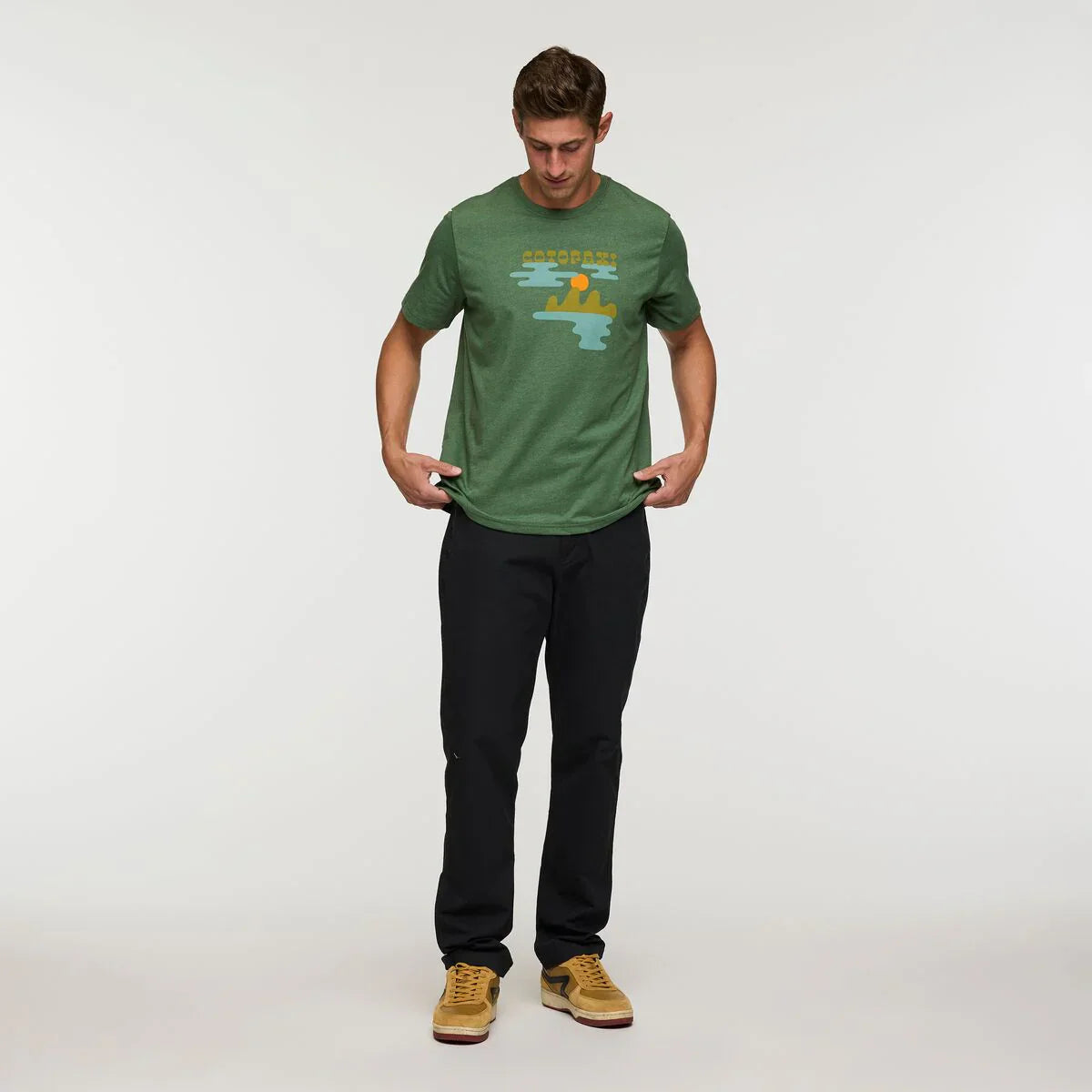 T-shirt Męski Sunrise Lake T-Shirt, Vine