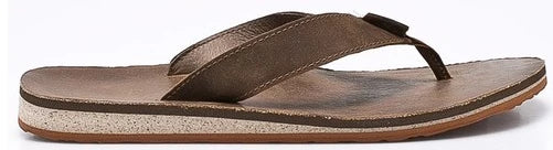 Teva, Męskie Klapki Classic Flip Premium Leather, brązowe