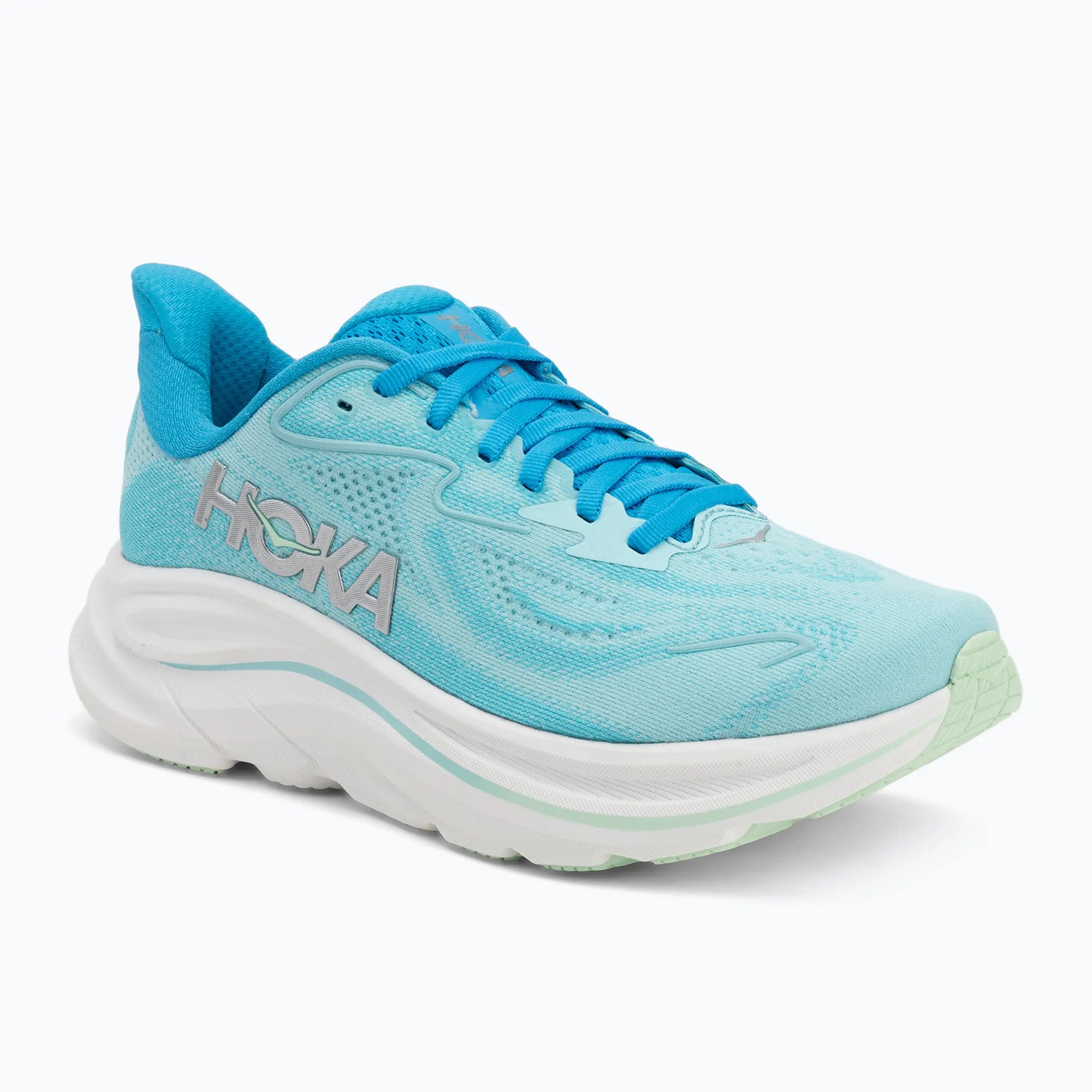 Hoka, Buty Damskie do biegania Clifton 10 Wide, niebieskie