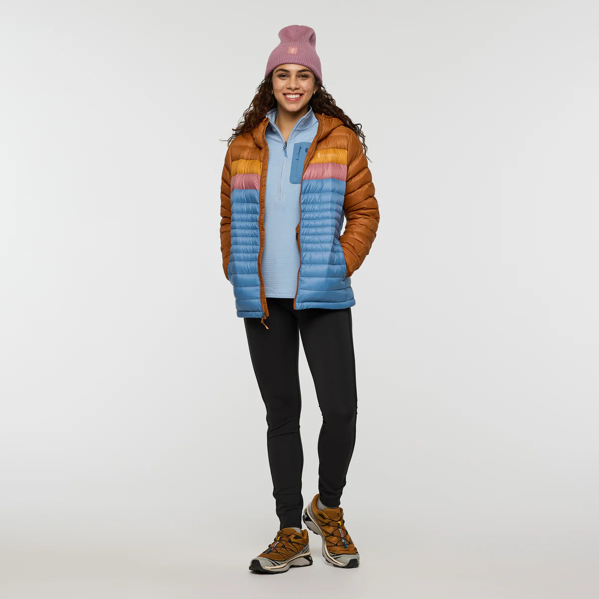 Kurtka Damska Fuego Down Hooded Jacket, Sienna and Fjord