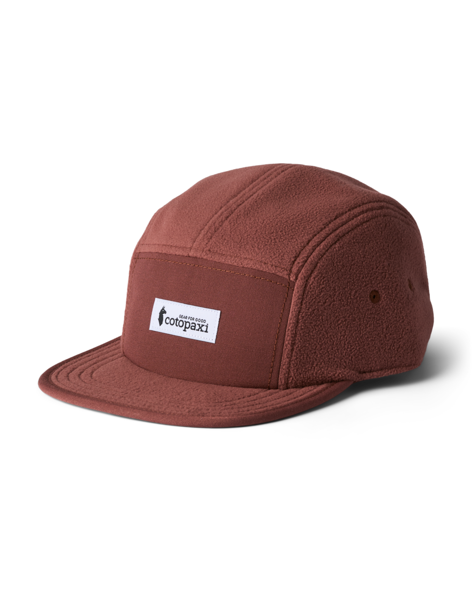 Czapka z daszkiem Fleece 5-Panel Hat, Sepia