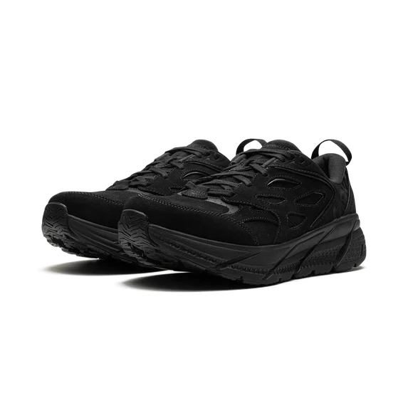 Hoka, Sneakersy Clifton L Suede, czarne
