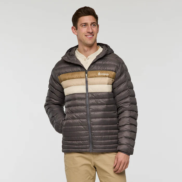 Kurtka męska Fuego Down Hooded Jacket, Cinder Stripes