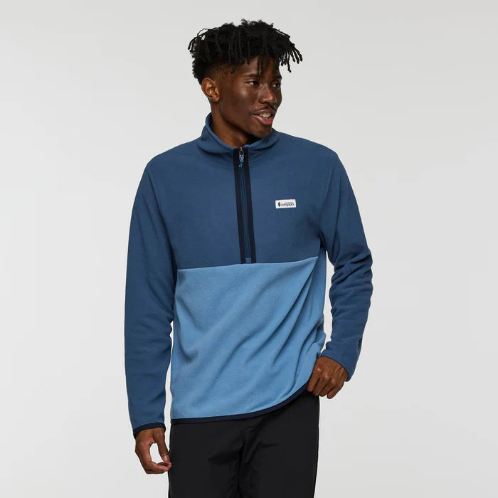Polar Męski Amado Fleece Pullover, Deep Sea and Fjord