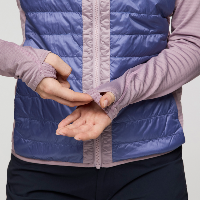 Bluza Damska Capa Hybrid Insulated Hooded Jacket, Quartz and Blue Smoke