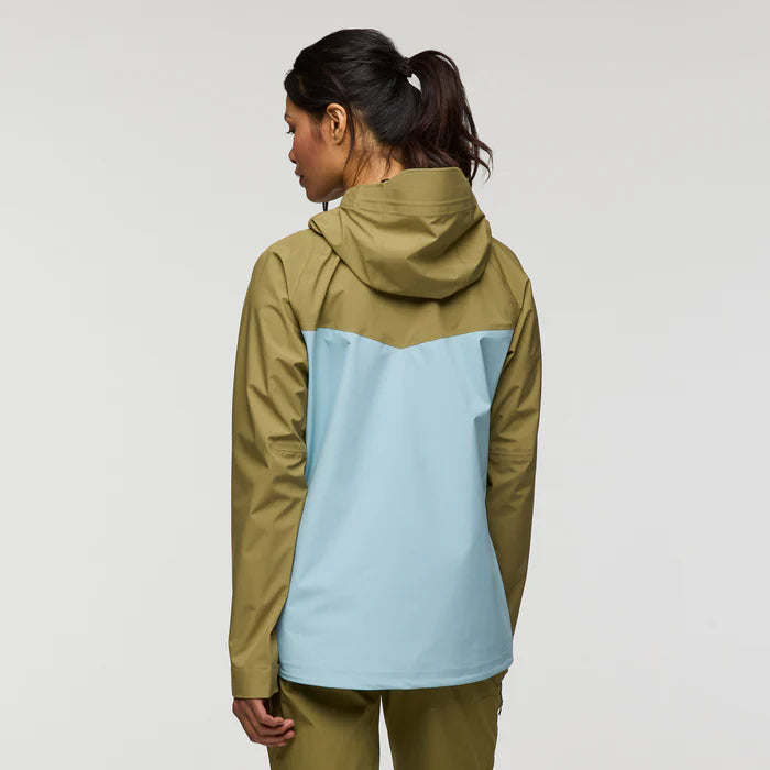 Kurtka Damska Impermeo 3L Hooded Shell Jacket, Moss And Sea Spray