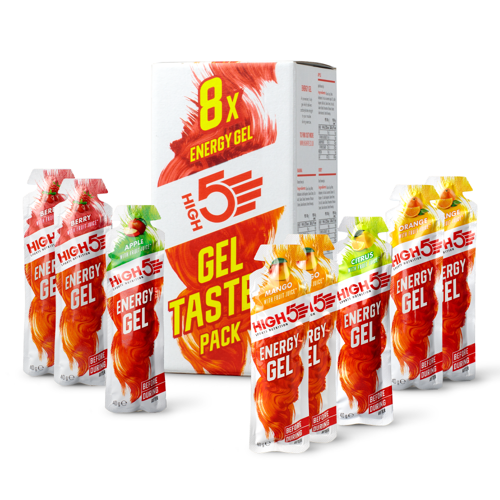 HIGH5 Zestaw żeli energetycznych - różne smaki 8×40g