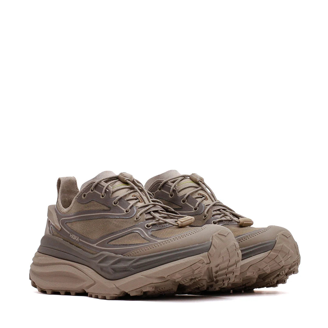 Hoka, Sneakersy Stinson One7, brązowe