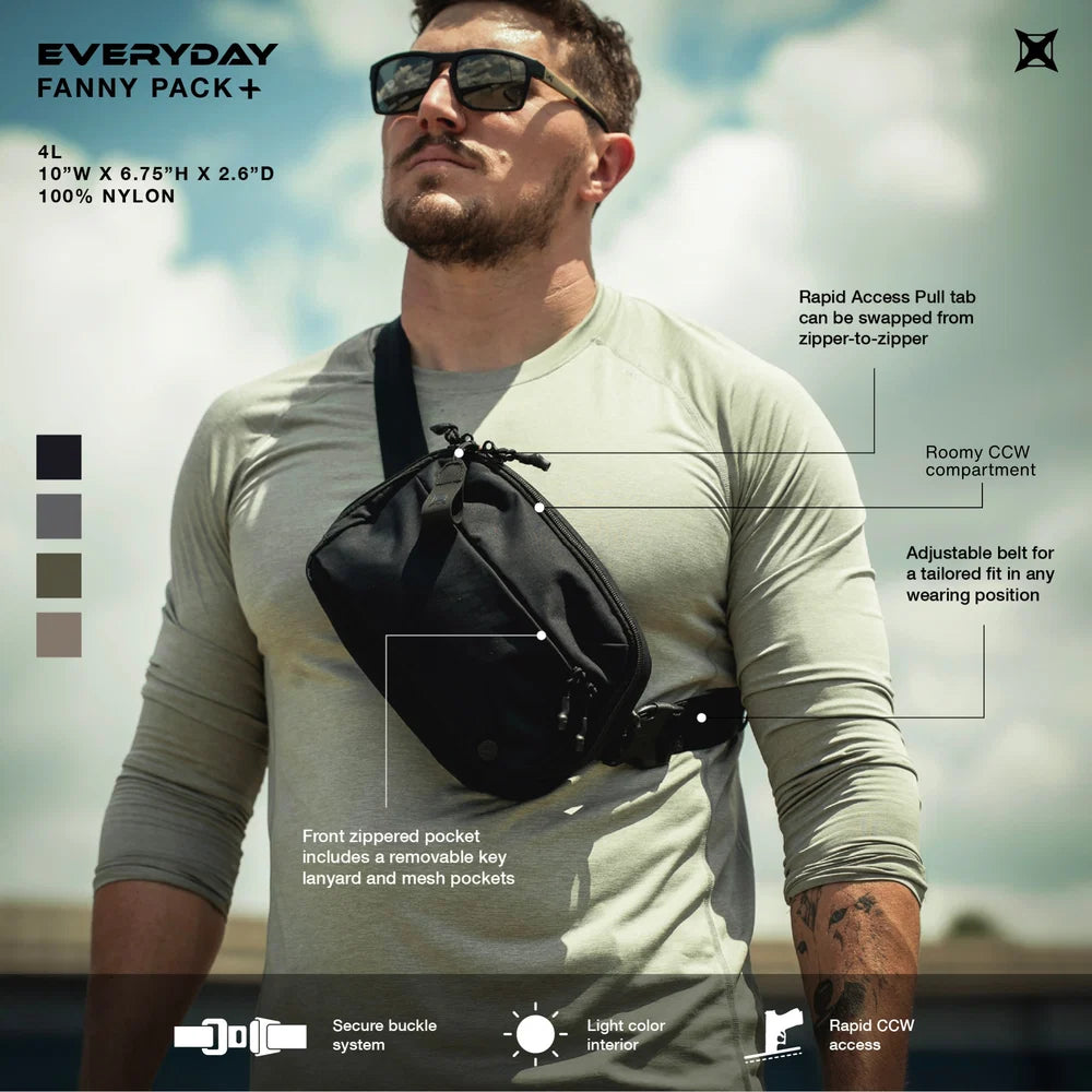 Vertx, Saszetka taktyczna EDC Everyday Fanny Pack+ 4L, beżowy