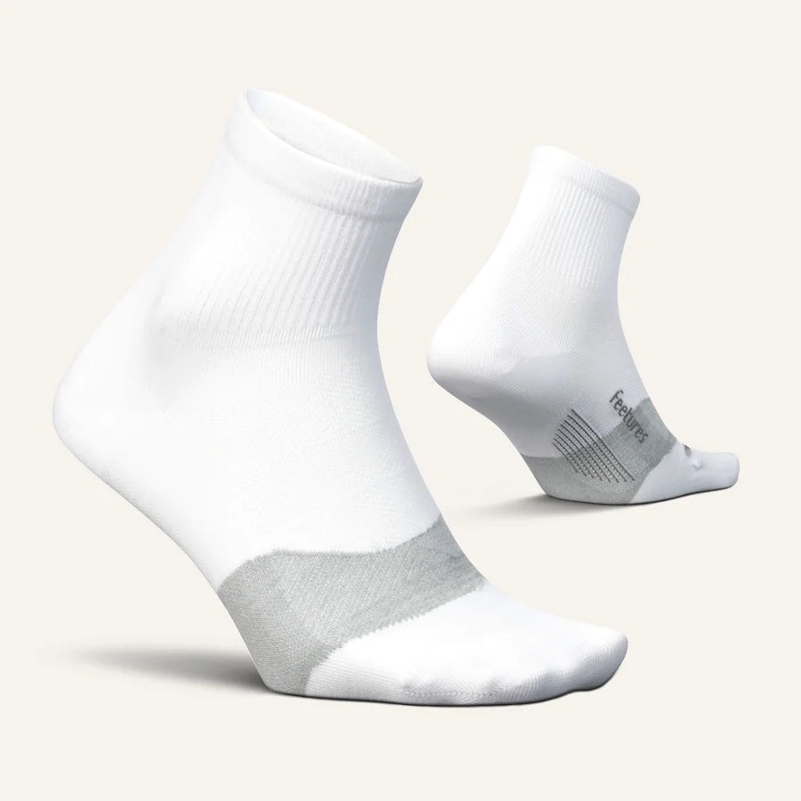 Feetures Skarpety Elite Ultra Light Quarter, White
