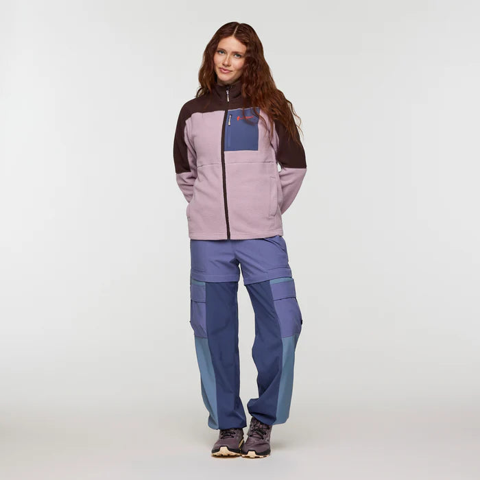 Polar Damski Abrazo Fleece Full-Zip Jacket, Coffee and Quartz