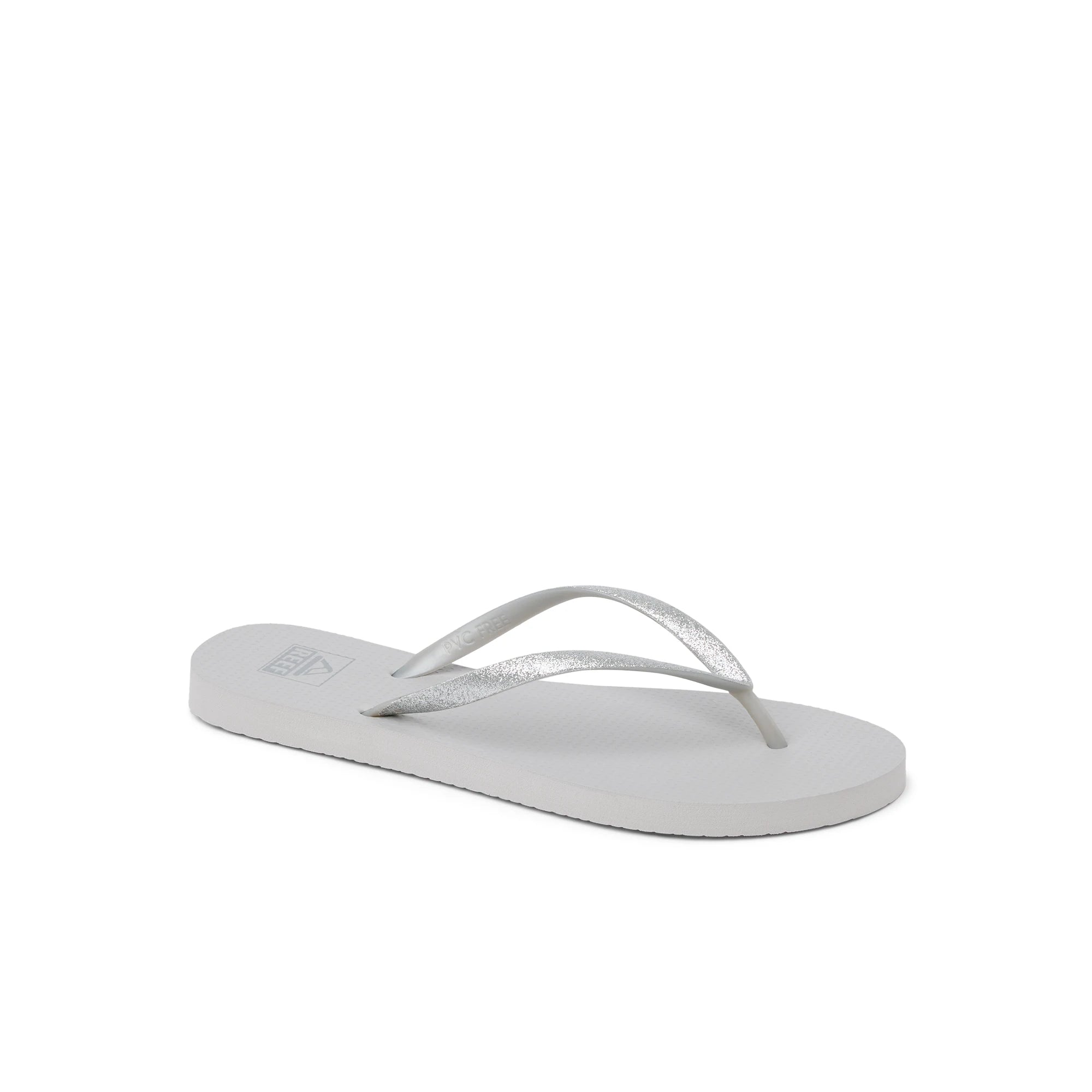 Klapki Damskie REEF Seaside, Silver Glitter