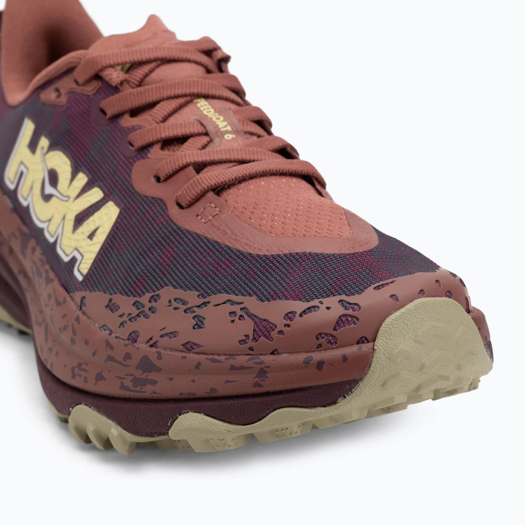 Hoka, Buty Damskie do Biegania Speedgoat 6, brązowe